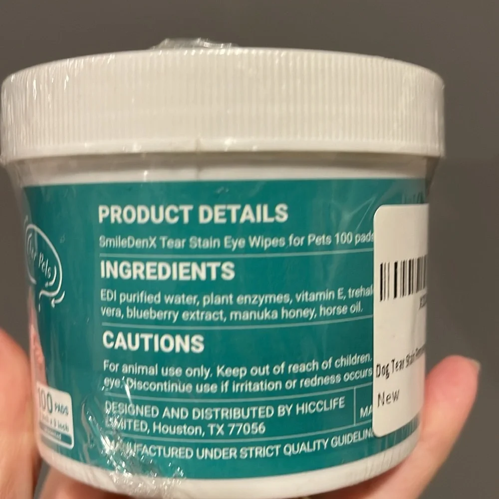Smile DenX Tear Stain Wipes for Pets